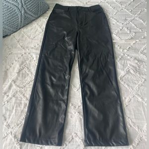 Faux Leather Pants - Worn once